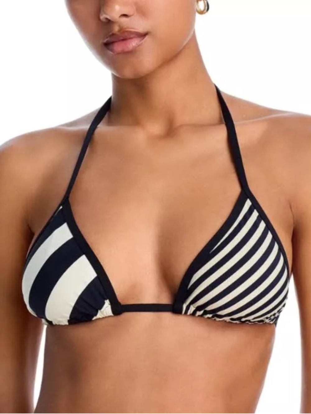 Solid & Striped The Iris Top Striped Triangle Bikini Top Size Medium